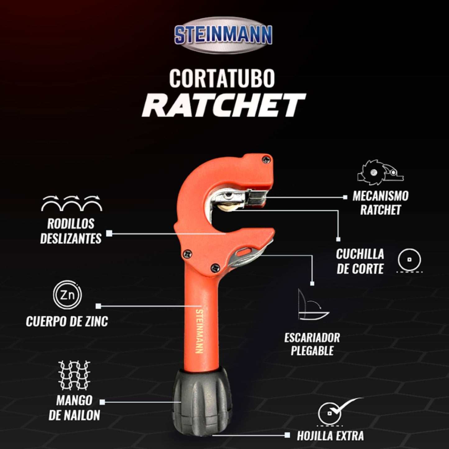 Cortatubo Ratchet 1/4” a 7/8”: Precisión y Rendimiento en Espacios Reducidos
