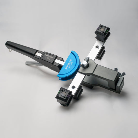 Doblador de Tubos Tipo Ballesta Reversible 1/4” a 7/8” Reversible Indicador 90° Patentado 6 Medidas Intercambiables