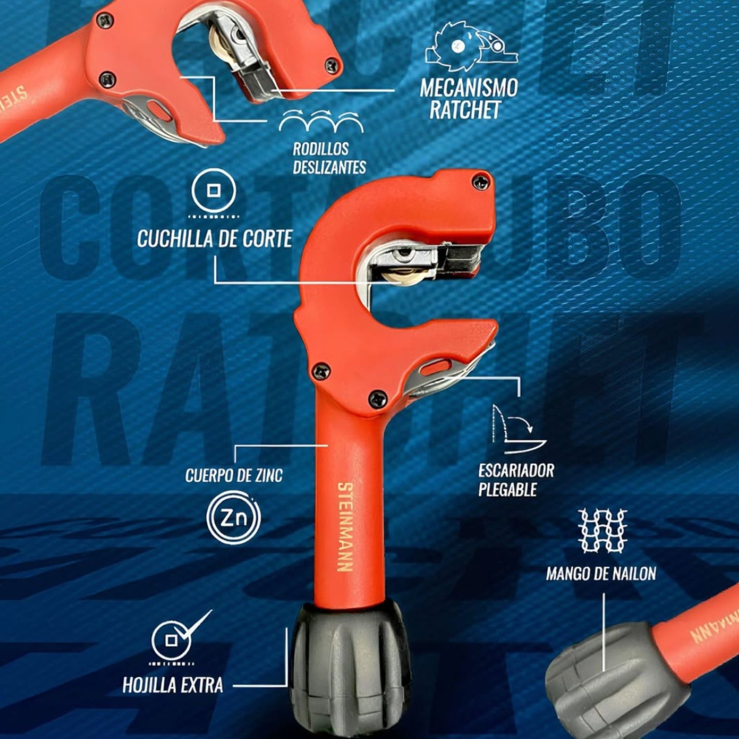 Cortatubo Ratchet 1/4” a 7/8”: Precisión y Rendimiento en Espacios Reducidos