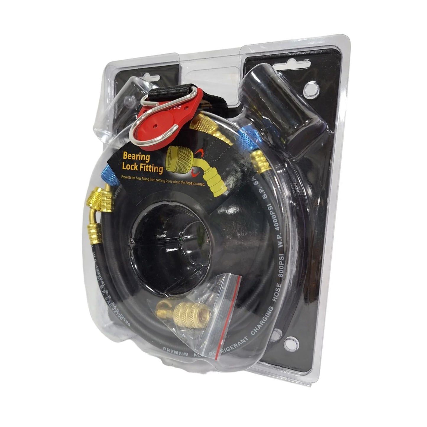 Manómetro de Baja Presión 20815 R22/R134A/R404A/R410A con Manguera de Alto Rendimiento