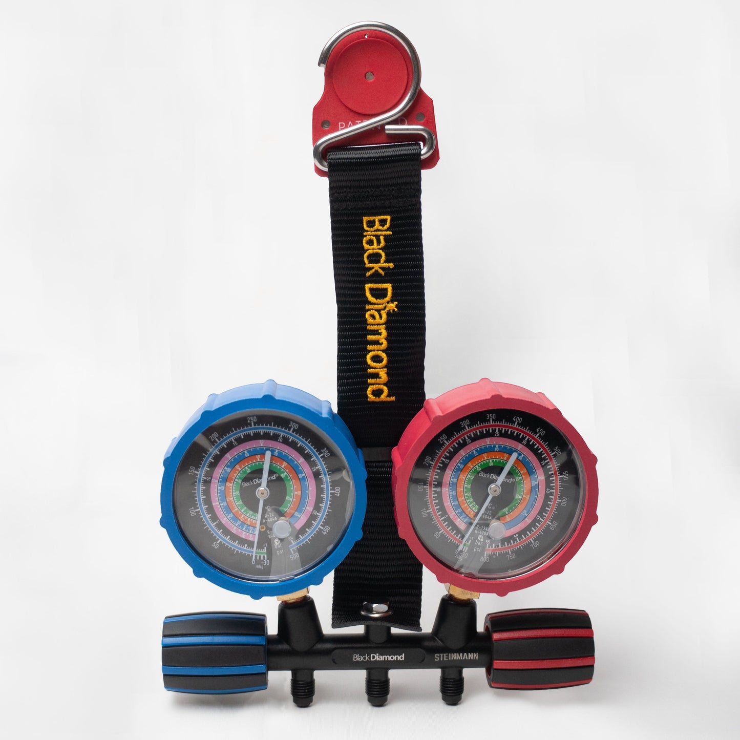 Manómetros Alta/Baja 27856 R22/R134A/R404/R410A, Mangueras (800/4000PSI) y Adaptadores 5/16