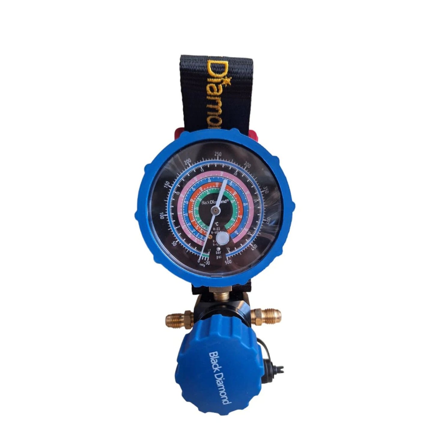 Manómetro de Baja Presión 20815 R22/R134A/R404A/R410A con Manguera de Alto Rendimiento