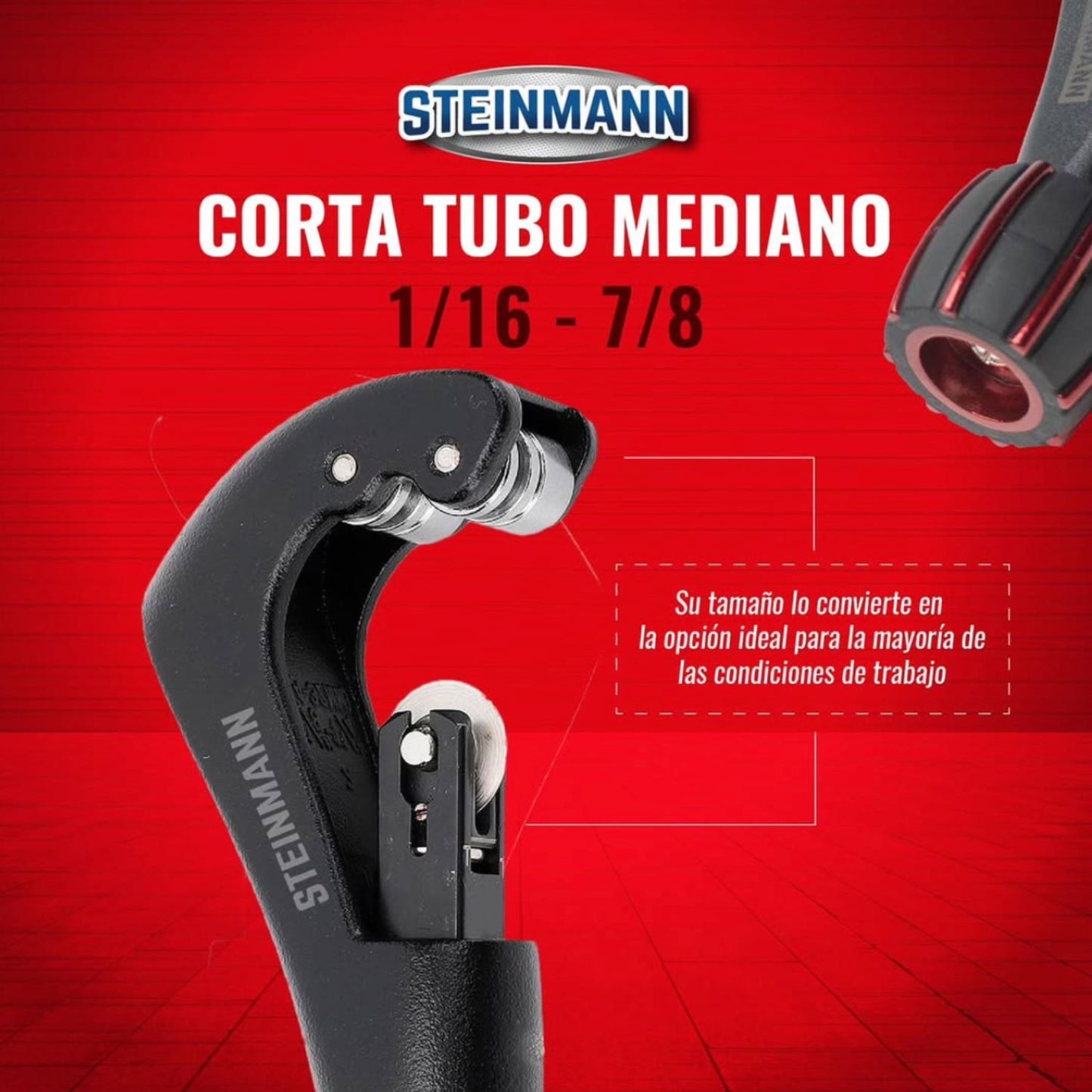 Cortatubos Mediano  11287 1/8” a 1-1/4” con Hojas de Repuesto, Sistema de Suspensión